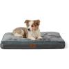 imageBedsure Washable Dog Beds Large Sized Dog  3 Inch Thicken Up to 80lbs Pet Mat Pillows with Removable Washable Cover GreyGrey