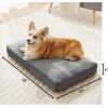 imageBedsure Washable Dog Beds Large Sized Dog  3 Inch Thicken Up to 80lbs Pet Mat Pillows with Removable Washable Cover GreyGrey