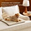 imageBedsure Washable Dog Crate Bed for Large Dogs Soft Foam Floor Pet Mat Versatile Lightweight Pet Crate Pad for CagesBeige
