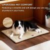 imageBedsure Washable Dog Crate Bed for Large Dogs Soft Foam Floor Pet Mat Versatile Lightweight Pet Crate Pad for CagesBeige