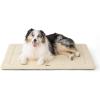imageBedsure Washable Dog Crate Bed for Large Dogs Soft Foam Floor Pet Mat Versatile Lightweight Pet Crate Pad for CagesBeige