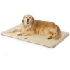 imageBedsure Washable Dog Crate Bed for Large Dogs Soft Foam Floor Pet Mat Versatile Lightweight Pet Crate Pad for CagesBeige