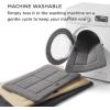 imageBedsure Washable Dog Crate Bed for Large Dogs Soft Foam Floor Pet Mat Versatile Lightweight Pet Crate Pad for CagesBeige