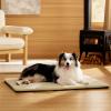imageBedsure Washable Dog Crate Bed for Large Dogs Soft Foam Floor Pet Mat Versatile Lightweight Pet Crate Pad for CagesBeige