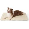 imageBedsure Washable Dog Crate Bed for Large Dogs Soft Foam Floor Pet Mat Versatile Lightweight Pet Crate Pad for CagesBeige
