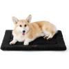 imageBedsure Washable Dog Crate Bed for Large Dogs Soft Foam Floor Pet Mat Versatile Lightweight Pet Crate Pad for CagesBlack