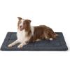 imageBedsure Washable Dog Crate Bed for Large Dogs Soft Foam Floor Pet Mat Versatile Lightweight Pet Crate Pad for CagesGrey
