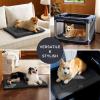 imageBedsure Washable Dog Crate Bed for Large Dogs Soft Foam Floor Pet Mat Versatile Lightweight Pet Crate Pad for CagesGrey