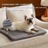 imageBedsure Washable Dog Crate Bed for Large Dogs Soft Foam Floor Pet Mat Versatile Lightweight Pet Crate Pad for CagesLight Grey