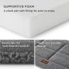 imageBedsure Washable Dog Crate Bed for Large Dogs Soft Foam Floor Pet Mat Versatile Lightweight Pet Crate Pad for CagesLight Grey