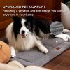 imageBedsure Washable Dog Crate Bed for Large Dogs Soft Foam Floor Pet Mat Versatile Lightweight Pet Crate Pad for CagesLight Grey