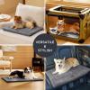 imageBedsure Washable Dog Crate Bed for Large Dogs Soft Foam Floor Pet Mat Versatile Lightweight Pet Crate Pad for CagesLight Grey