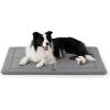 imageBedsure Washable Dog Crate Bed for Large Dogs Soft Foam Floor Pet Mat Versatile Lightweight Pet Crate Pad for CagesLight Grey