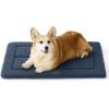 imageBedsure Washable Dog Crate Bed for Large Dogs Soft Foam Floor Pet Mat Versatile Lightweight Pet Crate Pad for CagesNavy