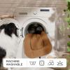 imageBedsure Washable Dog Crate Pad for Small Dogs AntiSlip Puppy Kennel Dog Bed for Crate  Ultra Soft Fleece Flat Thin Pet Mat Not Chew Proof Light Grey 23quotx17quotBrown