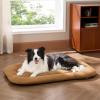 imageBedsure Washable Dog Crate Pad for Small Dogs AntiSlip Puppy Kennel Dog Bed for Crate  Ultra Soft Fleece Flat Thin Pet Mat Not Chew Proof Light Grey 23quotx17quotBrown