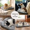imageBedsure Washable Dog Crate Pad for Small Dogs AntiSlip Puppy Kennel Dog Bed for Crate  Ultra Soft Fleece Flat Thin Pet Mat Not Chew Proof Light Grey 23quotx17quotLight Grey