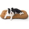 imageBedsure Washable Dog Crate Pad for Small Dogs AntiSlip Puppy Kennel Dog Bed for Crate  Ultra Soft Fleece Flat Thin Pet Mat Not Chew Proof Light Grey 23quotx17quotBrown