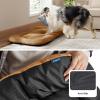 imageBedsure Washable Dog Crate Pad for Small Dogs AntiSlip Puppy Kennel Dog Bed for Crate  Ultra Soft Fleece Flat Thin Pet Mat Not Chew Proof Light Grey 23quotx17quotBrown