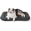 imageBedsure Washable Dog Crate Pad for Small Dogs AntiSlip Puppy Kennel Dog Bed for Crate  Ultra Soft Fleece Flat Thin Pet Mat Not Chew Proof Light Grey 23quotx17quotGrey