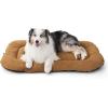 imageBedsure Washable Dog Crate Pad for Small Dogs AntiSlip Puppy Kennel Dog Bed for Crate  Ultra Soft Fleece Flat Thin Pet Mat Not Chew Proof Light Grey 23quotx17quotBrown