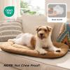 imageBedsure Washable Dog Crate Pad for Small Dogs AntiSlip Puppy Kennel Dog Bed for Crate  Ultra Soft Fleece Flat Thin Pet Mat Not Chew Proof Light Grey 23quotx17quotBrown