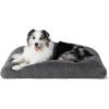 imageBedsure Washable Extra Large Dog Bed for Crate Faux Fur Dog Crate Pad for Large Breed Plush Soft Comfort Dogs Sleeping Mat AntiSlip Pet Kennel Pad 41quot x 29quot Dark GreyDark Gray