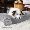 imageBedsure Washable Extra Large Dog Bed for Crate Faux Fur Dog Crate Pad for Large Breed Plush Soft Comfort Dogs Sleeping Mat AntiSlip Pet Kennel Pad 41quot x 29quot Dark GreyGray