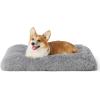 imageBedsure Washable Extra Large Dog Bed for Crate Faux Fur Dog Crate Pad for Large Breed Plush Soft Comfort Dogs Sleeping Mat AntiSlip Pet Kennel Pad 41quot x 29quot Dark GreyGray