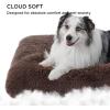 imageBedsure Washable Extra Large Dog Bed for Crate Faux Fur Dog Crate Pad for Large Breed Plush Soft Comfort Dogs Sleeping Mat AntiSlip Pet Kennel Pad 41quot x 29quot Dark GreyDark Brown