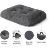 imageBedsure Washable Extra Large Dog Bed for Crate Faux Fur Dog Crate Pad for Large Breed Plush Soft Comfort Dogs Sleeping Mat AntiSlip Pet Kennel Pad 41quot x 29quot Dark GreyDark Gray