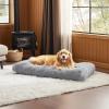 imageBedsure Washable Extra Large Dog Bed for Crate Faux Fur Dog Crate Pad for Large Breed Plush Soft Comfort Dogs Sleeping Mat AntiSlip Pet Kennel Pad 41quot x 29quot Dark GreyGray