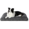 imageBedsure Washable Extra Large Dog Bed for Crate Faux Fur Dog Crate Pad for Large Breed Plush Soft Comfort Dogs Sleeping Mat AntiSlip Pet Kennel Pad 41quot x 29quot Dark GreyDark Gray