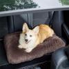 imageBedsure Washable Extra Large Dog Bed for Crate Faux Fur Dog Crate Pad for Large Breed Plush Soft Comfort Dogs Sleeping Mat AntiSlip Pet Kennel Pad 41quot x 29quot Dark GreyDark Brown