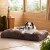 imageBedsure Washable Extra Large Dog Bed for Crate Faux Fur Dog Crate Pad for Large Breed Plush Soft Comfort Dogs Sleeping Mat AntiSlip Pet Kennel Pad 41quot x 29quot Dark GreyDark Brown