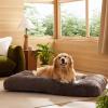 imageBedsure Washable Extra Large Dog Bed for Crate Faux Fur Dog Crate Pad for Large Breed Plush Soft Comfort Dogs Sleeping Mat AntiSlip Pet Kennel Pad 41quot x 29quot Dark GreyDark Brown