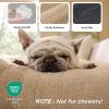 imageBedsure Washable XL Dog Bed for Crate for Extra Large Dogs Comfort Fluffy Plush Pet Pillow Bed Kennel Pad with NonSlip Bottom Machine Washable Pet Sleeping Mat 41quotx27quot BrownBrown