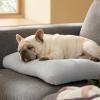 imageBedsure Washable XL Dog Bed for Crate for Extra Large Dogs Comfort Fluffy Plush Pet Pillow Bed Kennel Pad with NonSlip Bottom Machine Washable Pet Sleeping Mat 41quotx27quot BrownGray