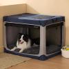 imageBedsure Washable XL Dog Bed for Crate for Extra Large Dogs Comfort Fluffy Plush Pet Pillow Bed Kennel Pad with NonSlip Bottom Machine Washable Pet Sleeping Mat 41quotx27quot BrownDark Gray