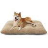 imageBedsure Washable XL Dog Bed for Crate for Extra Large Dogs Comfort Fluffy Plush Pet Pillow Bed Kennel Pad with NonSlip Bottom Machine Washable Pet Sleeping Mat 41quotx27quot BrownBrown