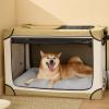 imageBedsure Washable XL Dog Bed for Crate for Extra Large Dogs Comfort Fluffy Plush Pet Pillow Bed Kennel Pad with NonSlip Bottom Machine Washable Pet Sleeping Mat 41quotx27quot BrownGray