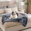 imageBedsure Waterproof Dog Blankets for Large Dogs  Cat Blanket for Couch Protector Washable Long Faux Fur Calming Soft Reversible Throw Furniture Protection for Puppy Pet Pet 40quotx50quot GreyTiedye Grey