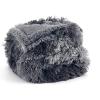 imageBedsure Waterproof Dog Blankets for Large Dogs  Cat Blanket for Couch Protector Washable Long Faux Fur Calming Soft Reversible Throw Furniture Protection for Puppy Pet Pet 40quotx50quot GreyTiedye Grey