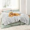 imageBedsure Waterproof Dog Blankets for Large Dogs  Cat Blanket for Couch Protector Washable Long Faux Fur Calming Soft Reversible Throw Furniture Protection for Puppy Pet Pet 40quotx50quot GreyPearl Grey