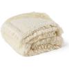 imageBedsure Waterproof Dog Blankets for Large Dogs  Cat Blanket for Couch Protector Washable Long Faux Fur Calming Soft Reversible Throw Furniture Protection for Puppy Pet Pet 40quotx50quot GreyCream