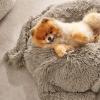imageBedsure Waterproof Dog Blankets for Large Dogs  Cat Blanket for Couch Protector Washable Long Faux Fur Calming Soft Reversible Throw Furniture Protection for Puppy Pet Pet 40quotx50quot GreyLight Brown