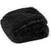 imageBedsure Waterproof Dog Blankets for Large Dogs  Cat Blanket for Couch Protector Washable Long Faux Fur Calming Soft Reversible Throw Furniture Protection for Puppy Pet Pet 40quotx50quot GreyBlack