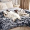 imageBedsure Waterproof Dog Blankets for Large Dogs  Cat Blanket for Couch Protector Washable Long Faux Fur Calming Soft Reversible Throw Furniture Protection for Puppy Pet Pet 40quotx50quot GreyTiedye Grey