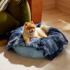 imageBedsure Waterproof Dog Blankets for Large Dogs  Cat Blanket for Couch Protector Washable Long Faux Fur Calming Soft Reversible Throw Furniture Protection for Puppy Pet Pet 40quotx50quot GreyTiedye Navy