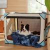 imageBedsure Waterproof Dog Blankets for Large Dogs  Cat Blanket for Couch Protector Washable Long Faux Fur Calming Soft Reversible Throw Furniture Protection for Puppy Pet Pet 40quotx50quot GreyTiedye Navy